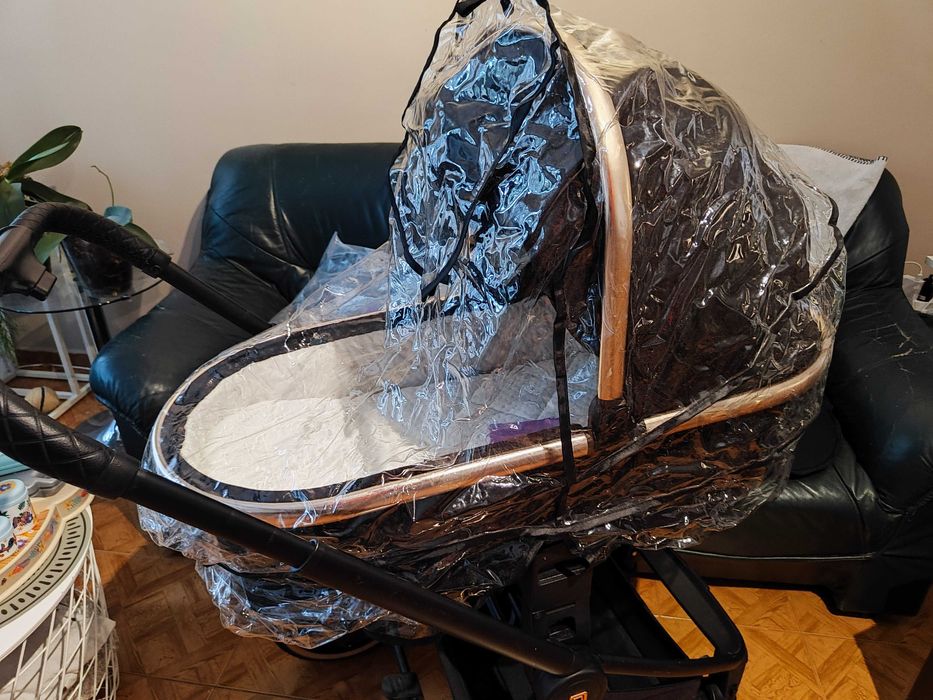 Детска количка 3 в 1 moon ReSea Sport (black)