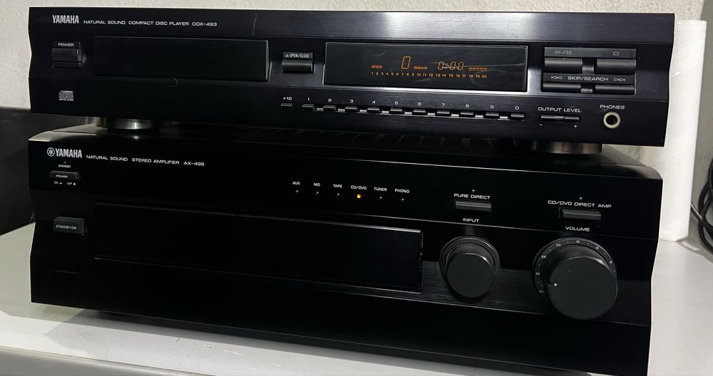 Стерео усилвател Yamaxa AX-496 и CD Player Yamaxa CDX-493