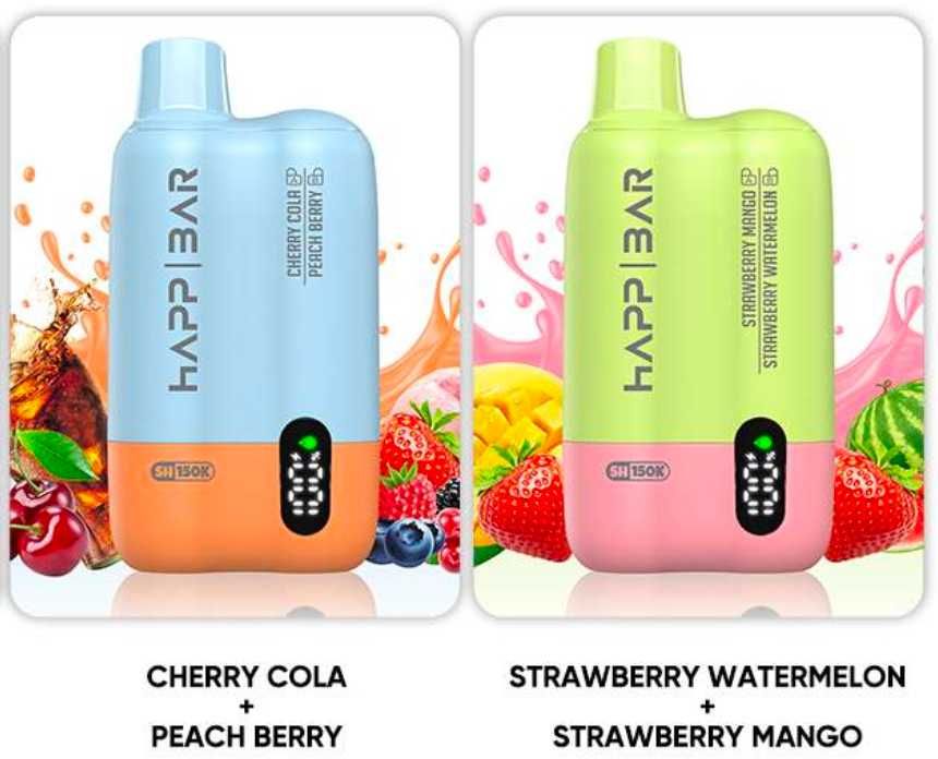 Vape Happ Bar 150 000 Puffs 2 arome