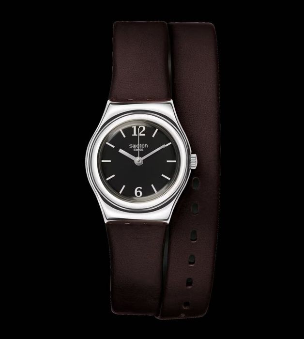 Часы swatch винтаж (двойной оборот ремня)