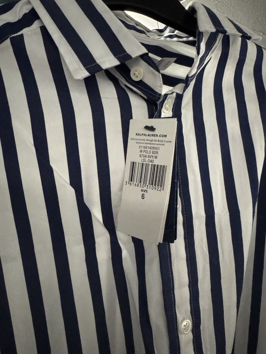 Rochie Lauren Ralph Lauren – dungi bleumarin/alb – mărimea M (US 6)