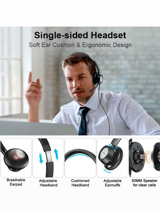 наушники для диспетчеров , доставка, свободные руки NEW bee H365