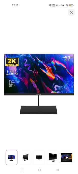 Монитор 2k разрешение 27дюйм