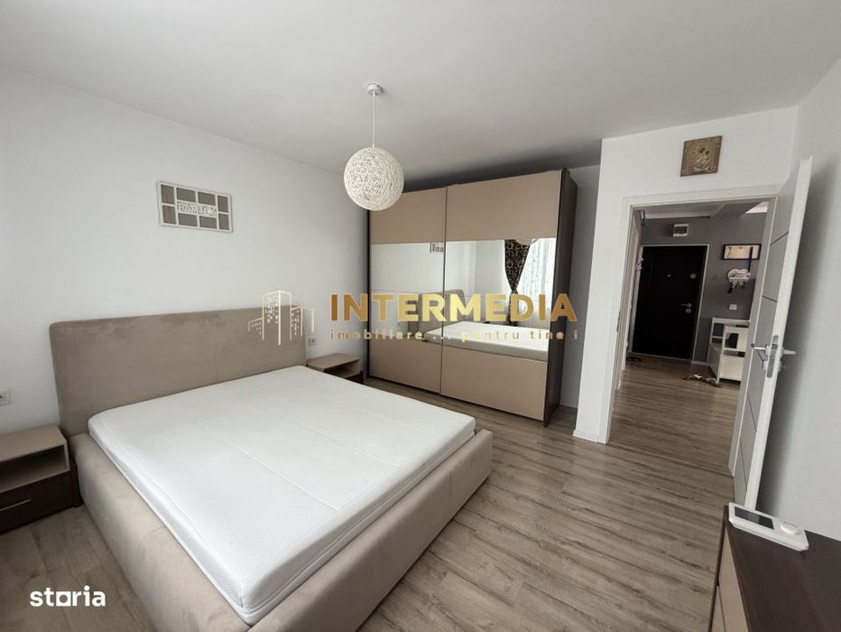 Apartament 2 camere Decomnadat 63 mp Clima Parcare Finisat Mobilat Uti