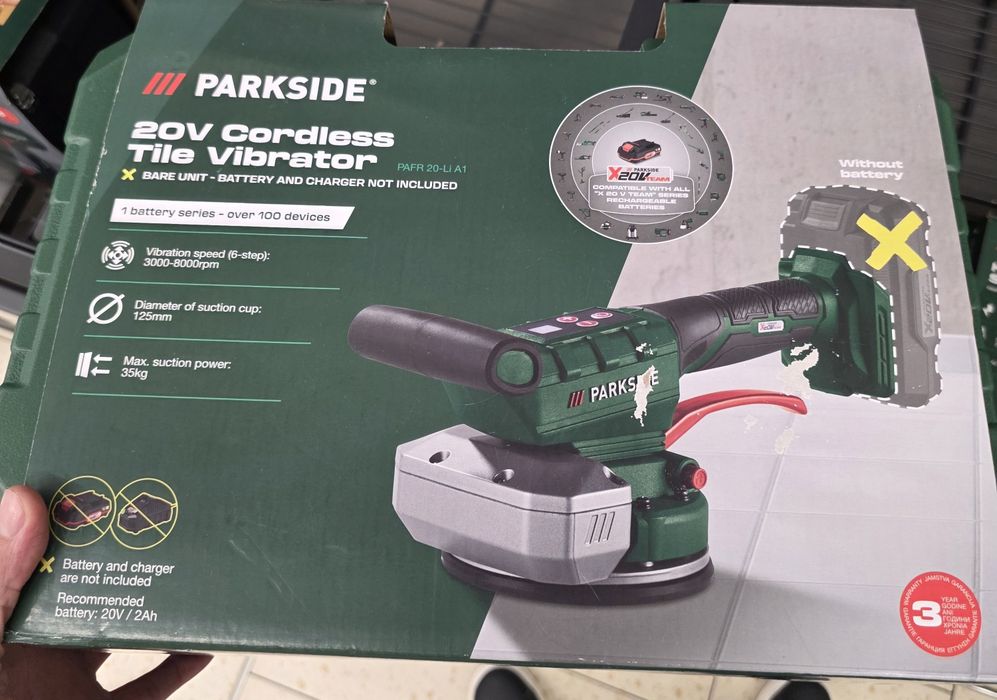 Masina vibrat gresie parkside 20v