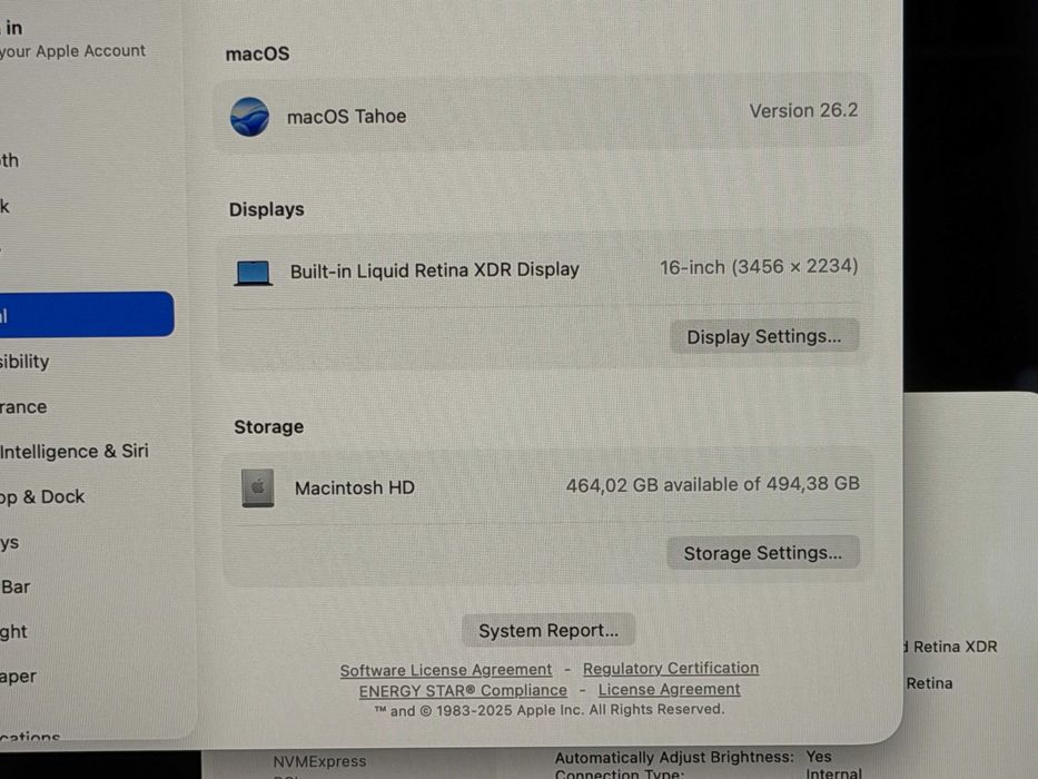 MacBook Pro 16`M4 Pro/14 CPU/20 GPU/24GB RAM/512GB SSD/1 Година Гаранция/Батерия 100% — миниатюра 7
