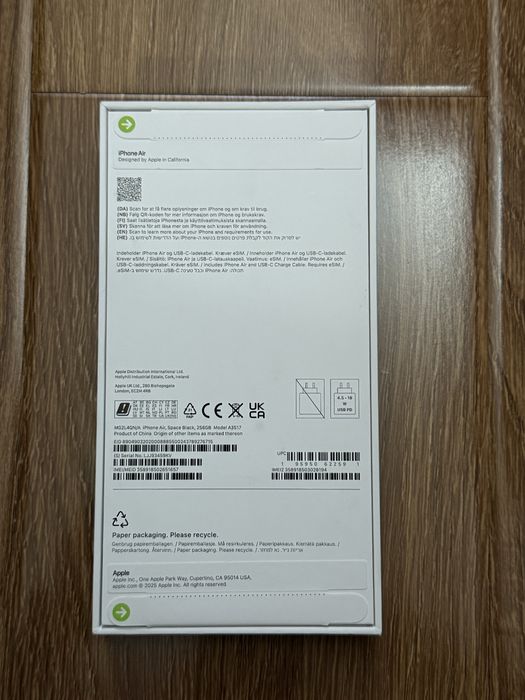 Iphone air 256gb SIGILAT Garantie