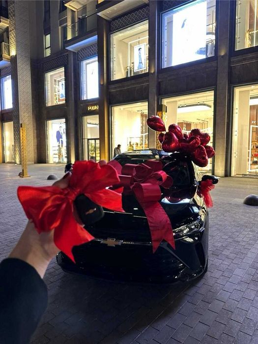 Podarochniy avto bant, аксессуары на авто, бант красный