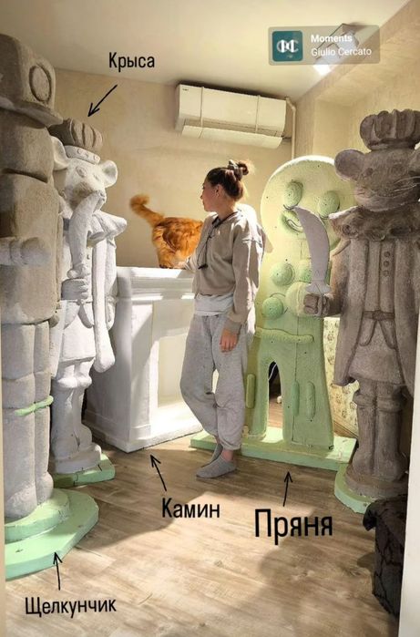 Новогодние большие фигуры ручной работы.