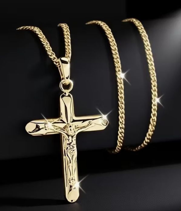 Lănțișor cu cruciuliță – stil simplu, masculin