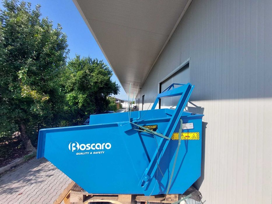 Bena - haba cu autodescarcare de 1000 l Polieri 6380 lei +tva , autobasculanta pentru moloz , deseuri pentru macara, furca macara pt paleti Boscaro,