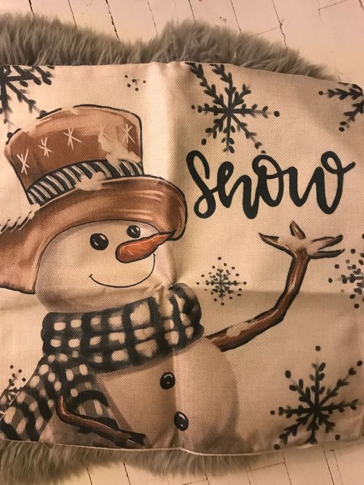 Два калъфа за възглавници 45х45 см зимни мотиви