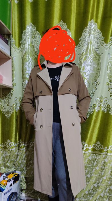 Тренч бежевый, 46-48размера