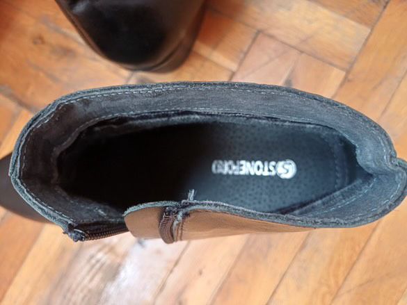 Кожени обувка на ток