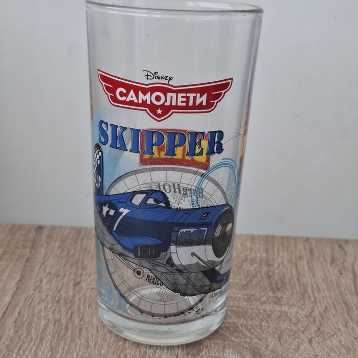 Стъклени чаши самолети Дисни - 250 мл.