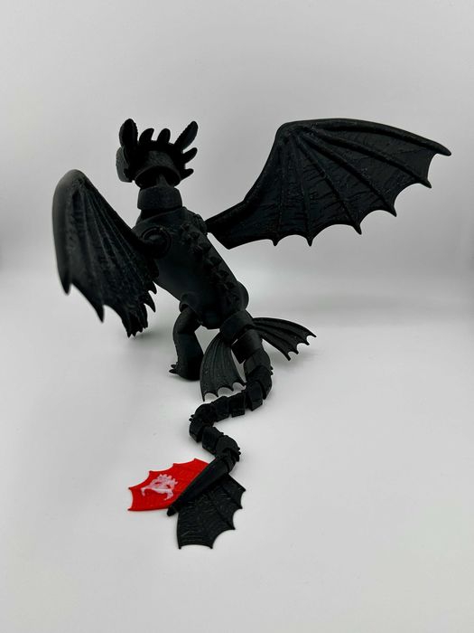 3d модели от филма How to Train Your Dragon Toothless и Lightfury