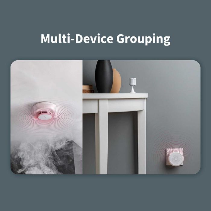 Смарт димен датчик Aqara Smoke Detector (Zigbee) - 10 г. батерия