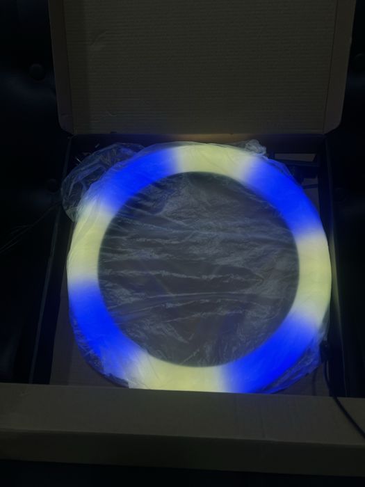 Селфи Лампа RGB 36см + штатив 2м