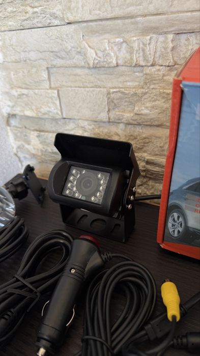 Sistem Profesional Marșarier WIRELESS 7" – Ideal Camioane, Tir, Rulotă, Utilaje – Vedere Nocturnă 18 IR