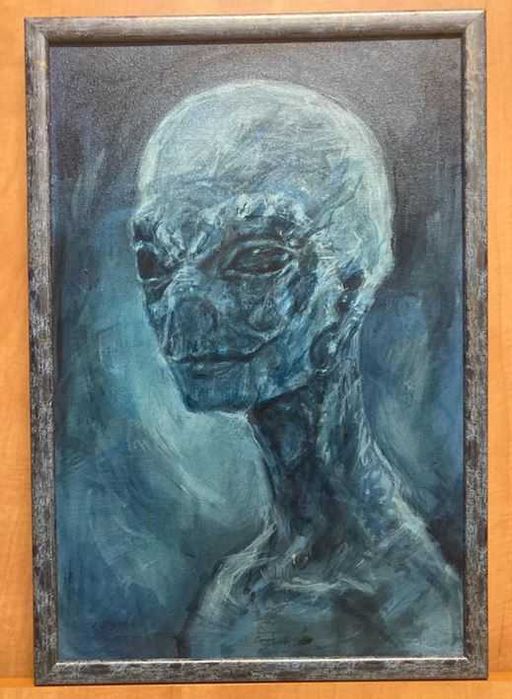 Tablou "Alien" original pictat de Andy Ciocan