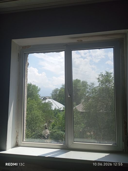 Продам пластиковое окно б/у,  140*145.