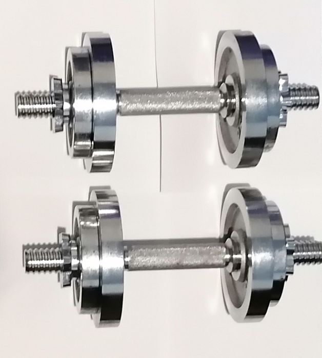 Gantere greutati sport fonta nichelat 20 kg