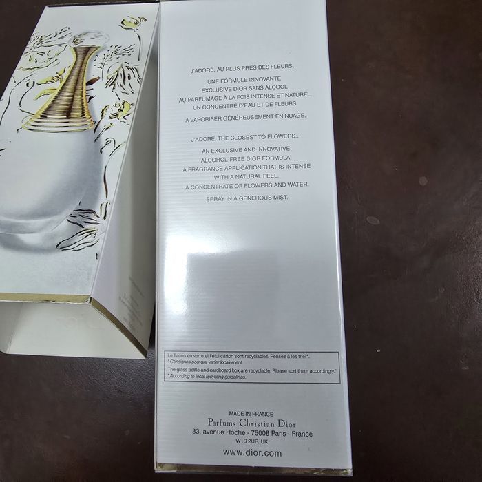 Parfum fara alcool DI0R - J'adore Parfum d'eau EDP 100ml