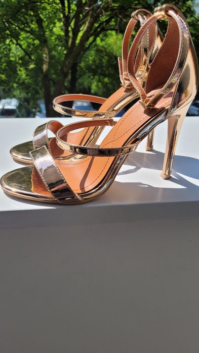 Sandale Benaza cu toc subțire 12cm, mărimea 37