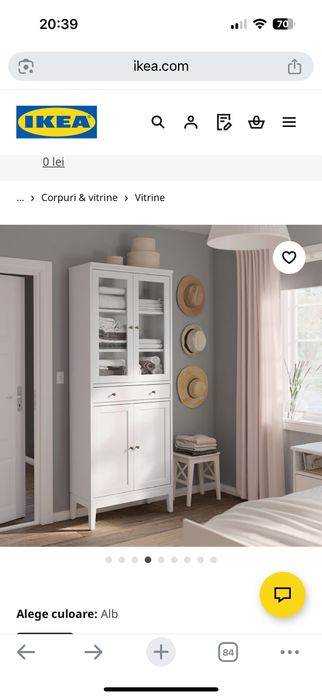 Mobila living, dulap ikea alb