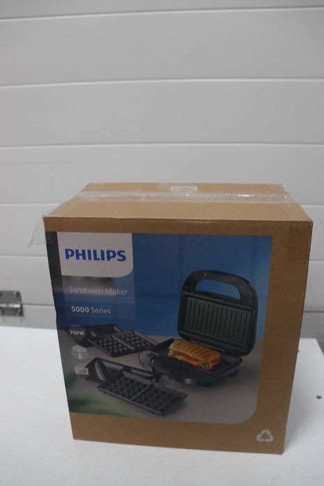 Сандвич тостер Philips серия 5000, 3 комплекта плочи, 750W
