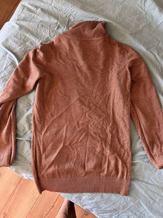 Bluza/maleta/helanca sclipici caramizie