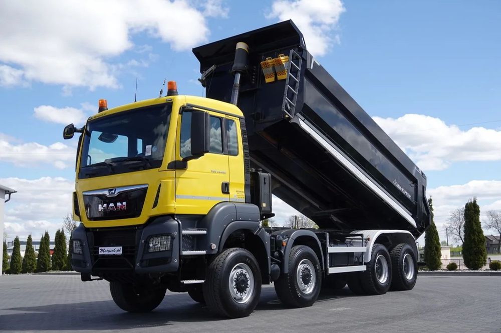 MAN TGS 41.460 / 8X8 / ​​​​BASCULĂ SPATE / MANUALĂ / HARDOX / KH-KIPPER / 2017 /