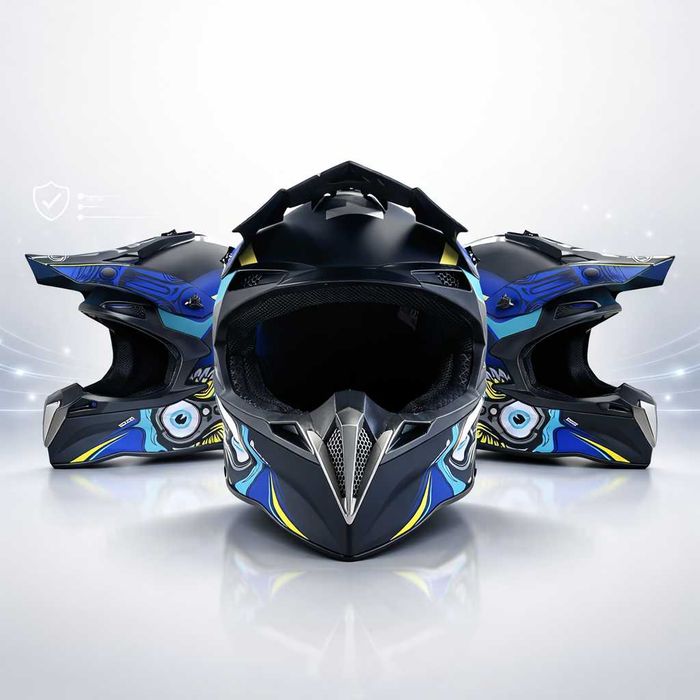 Кросова каска SPARK, Full Face, DOT Сертификат, Размер: S; M; L; XL