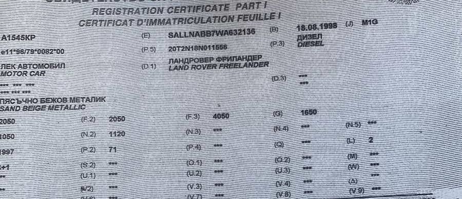 95 кс Land rover Freelander/ Ленд Ровър Фрилендър 2.0D.