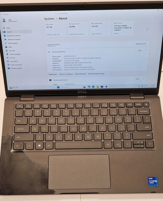 Laptop Dell Latitude 7420, intel i7, 32gb ram, 512gb ssd