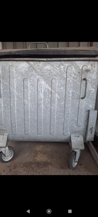 Pubela metalica 1100L container tomberon deseuri gunoi reciclare