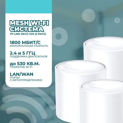 Deco X20 Wi-Fi 6 – Быстрая и стабильная Wi-Fi Mesh система!