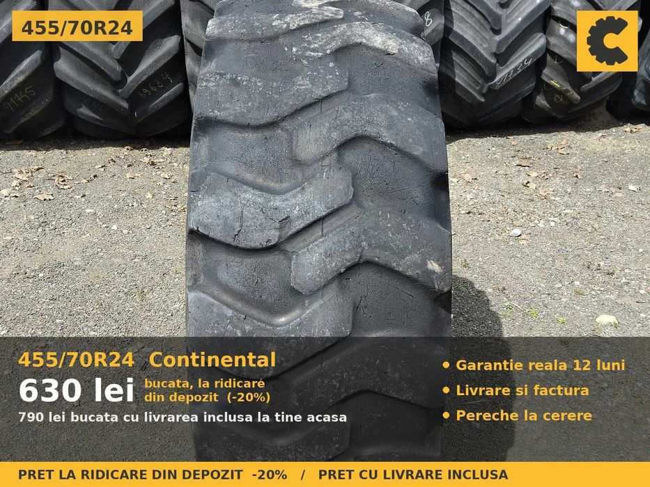 Anvelope Cauciucuri 455/70R24 455/70 R24 455/70-24 455 70 R24 4557024 Continental Tractor Punte Spate Tractiune SH Second Hand OFERTA Pret Bun Livrare