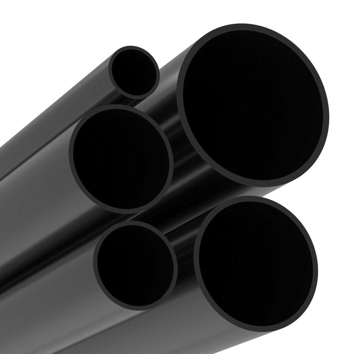 Труба гладкая жесткая ПВХ ЧЕРНАЯ IEK ( для кабеля )