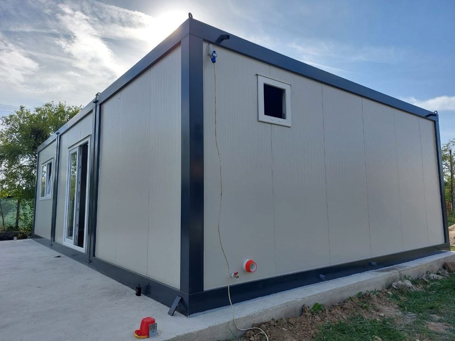 Casa de locuit casa modulara pe structura metalica la cheie cu baie