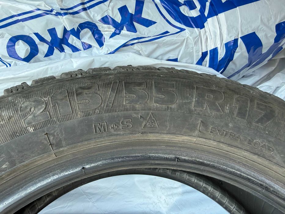 4 бр. зимни гуми Riken 215/55 R17 – DOT 2022 – около 5 мм – 60 EUR за комплект