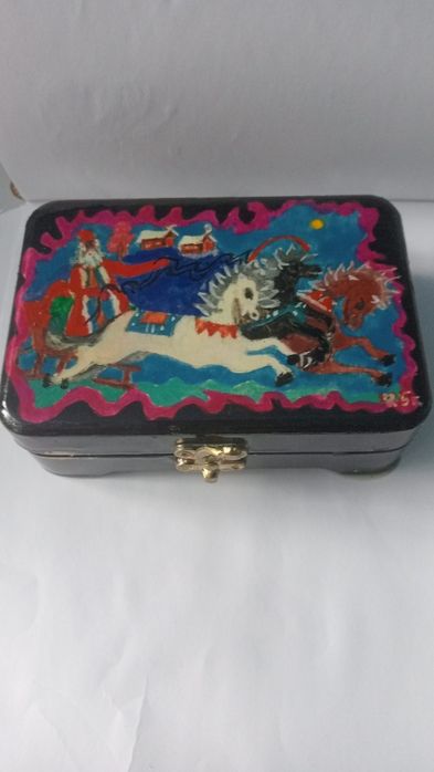 Шкатулка. Роспись "Палех".