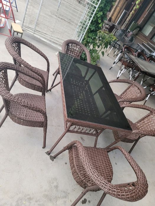 Sifatli toqima stol stullar