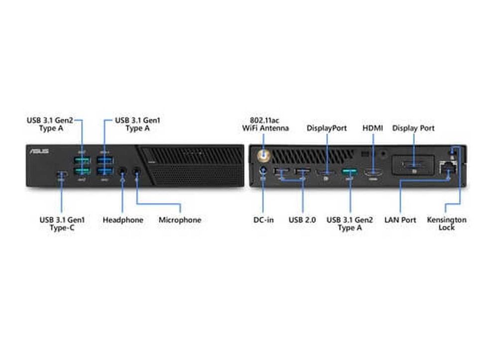 Компютър ASUS Mini PB60 i5-9500T 8GB 256GB NVMe SSD с до 24 МЕСЕЦА ГАРАНЦИЯ и Windows 11 PRO