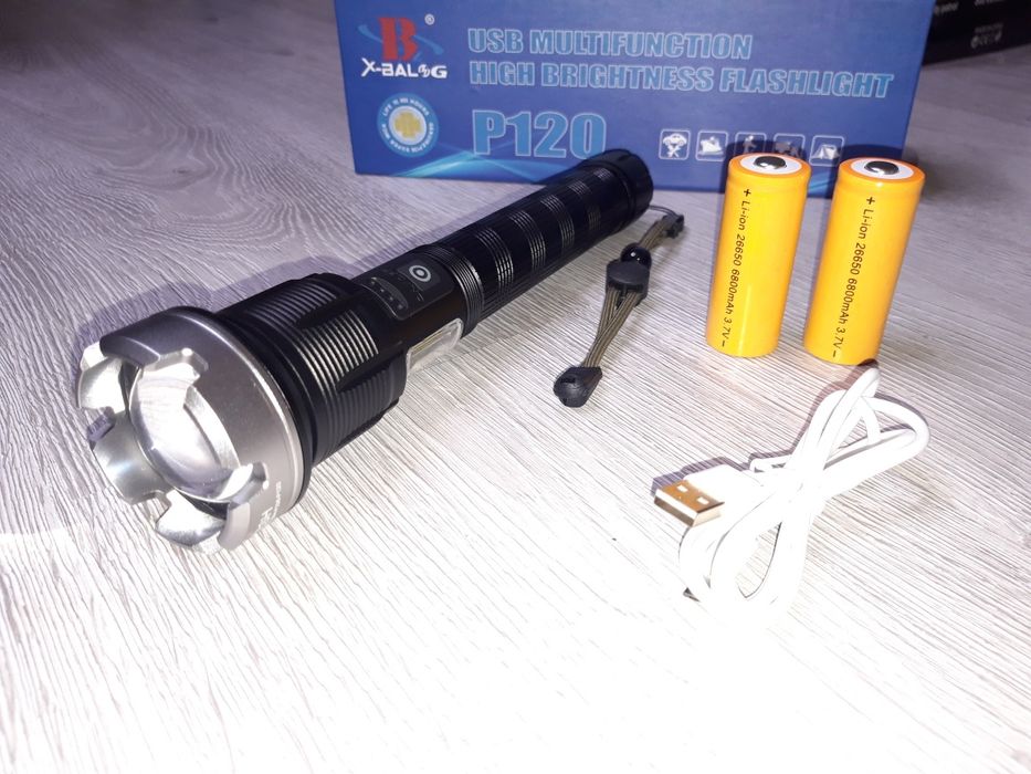 CREE P120 SW Lanterna PROFESIONALA, 100% metal cu led twelvecore + COB