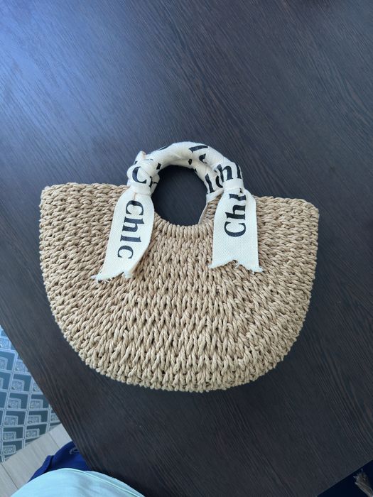 Плетенная летняя сумка