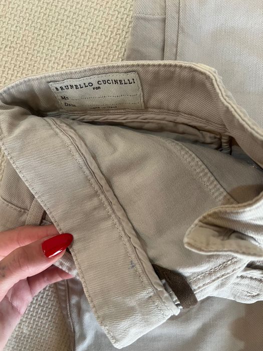 Blugi bej Brunello Cucinelli marime S