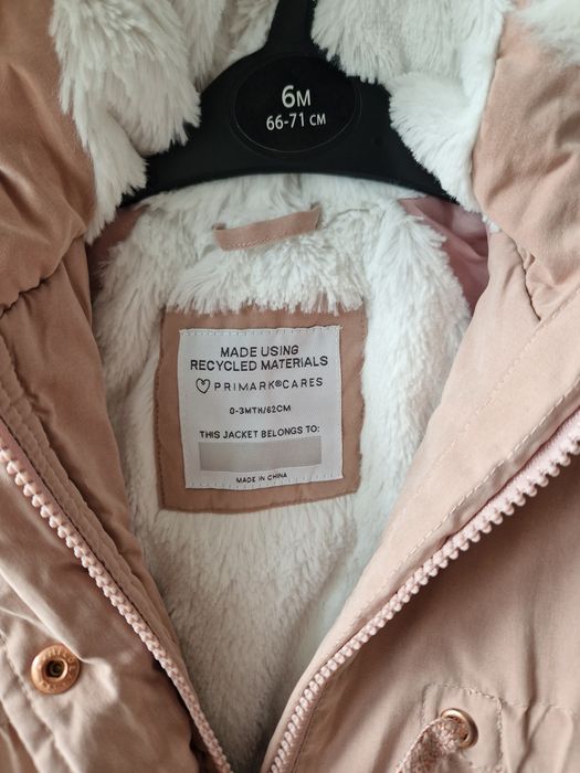 Geaca tip Parka Primark marimea 0-3 luni