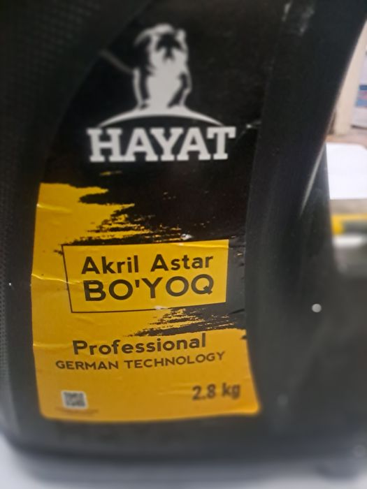 Хужалик моллари Hayat akril yangi