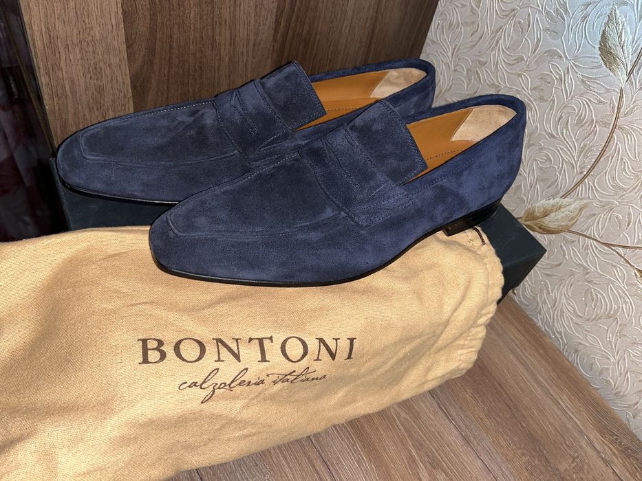 Замшевые туфли BONTONI